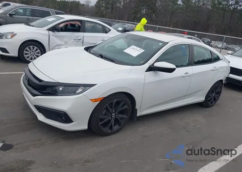 2019 Honda Civic Sport z USA, uszkodzony, nr VIN 2HGFC2E87KH538450
